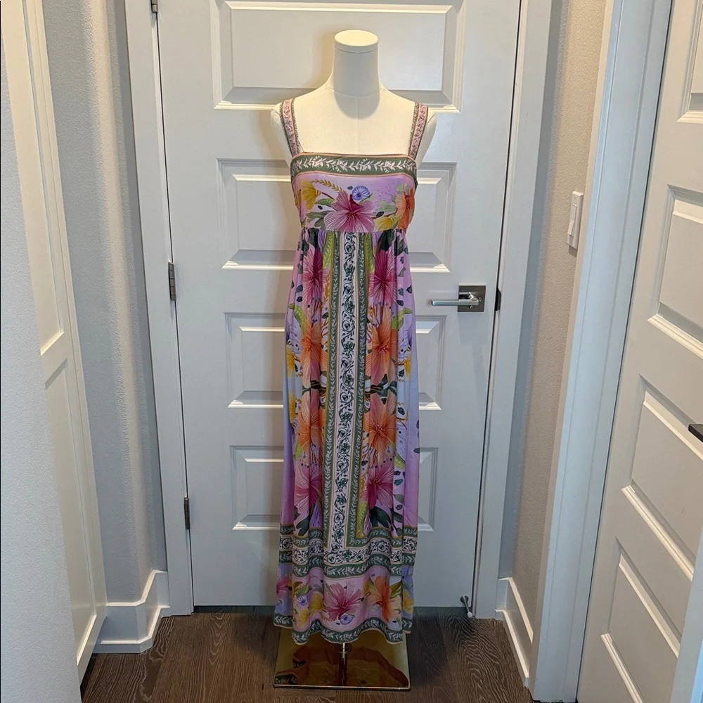 FARM Rio Floral Maralina Long Dress Size M - Picture 6 of 10